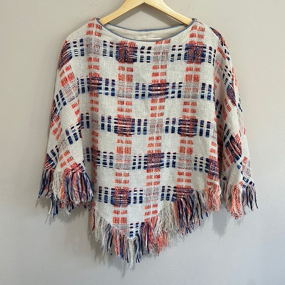 Recreo San Miguel Cream Multicolor Poncho